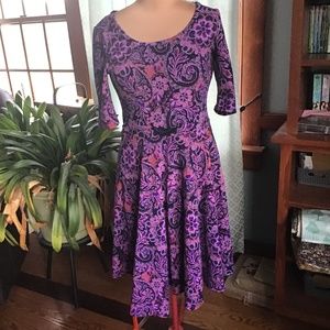 Lularoe purple Paisley Nicole Dress, XL